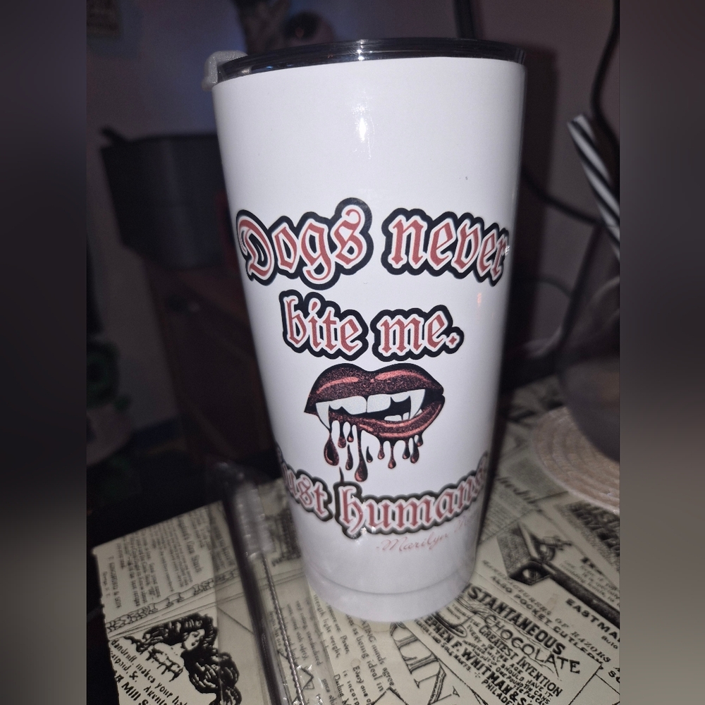 20 oz. Stainless Steel Marilyn Monroe insulated coffee tumbler